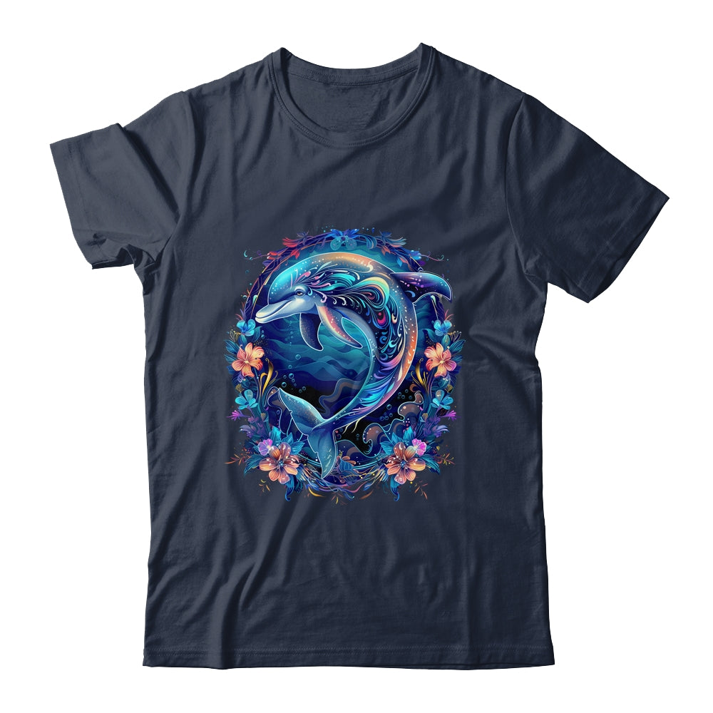Festive Charming Cute Dolphin Lover Artwork Men Women Kids Shirt & Tank Top | teecentury