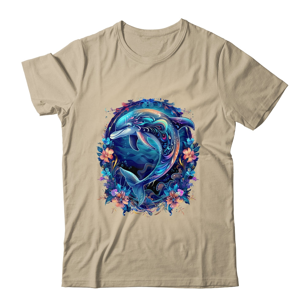 Festive Charming Cute Dolphin Lover Artwork Men Women Kids Shirt & Tank Top | teecentury