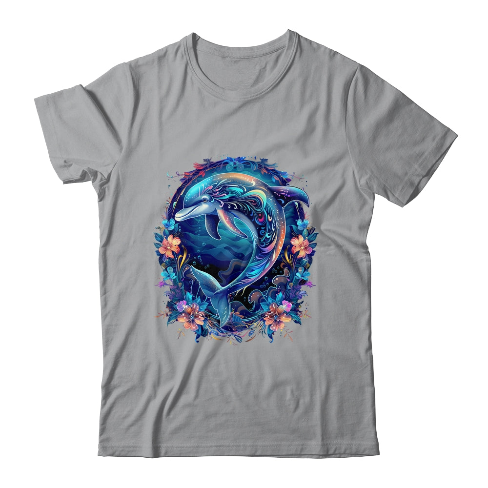Festive Charming Cute Dolphin Lover Artwork Men Women Kids Shirt & Tank Top | teecentury