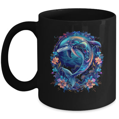 Festive Charming Cute Dolphin Lover Artwork Men Women Kids Mug | teecentury