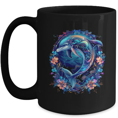 Festive Charming Cute Dolphin Lover Artwork Men Women Kids Mug | teecentury