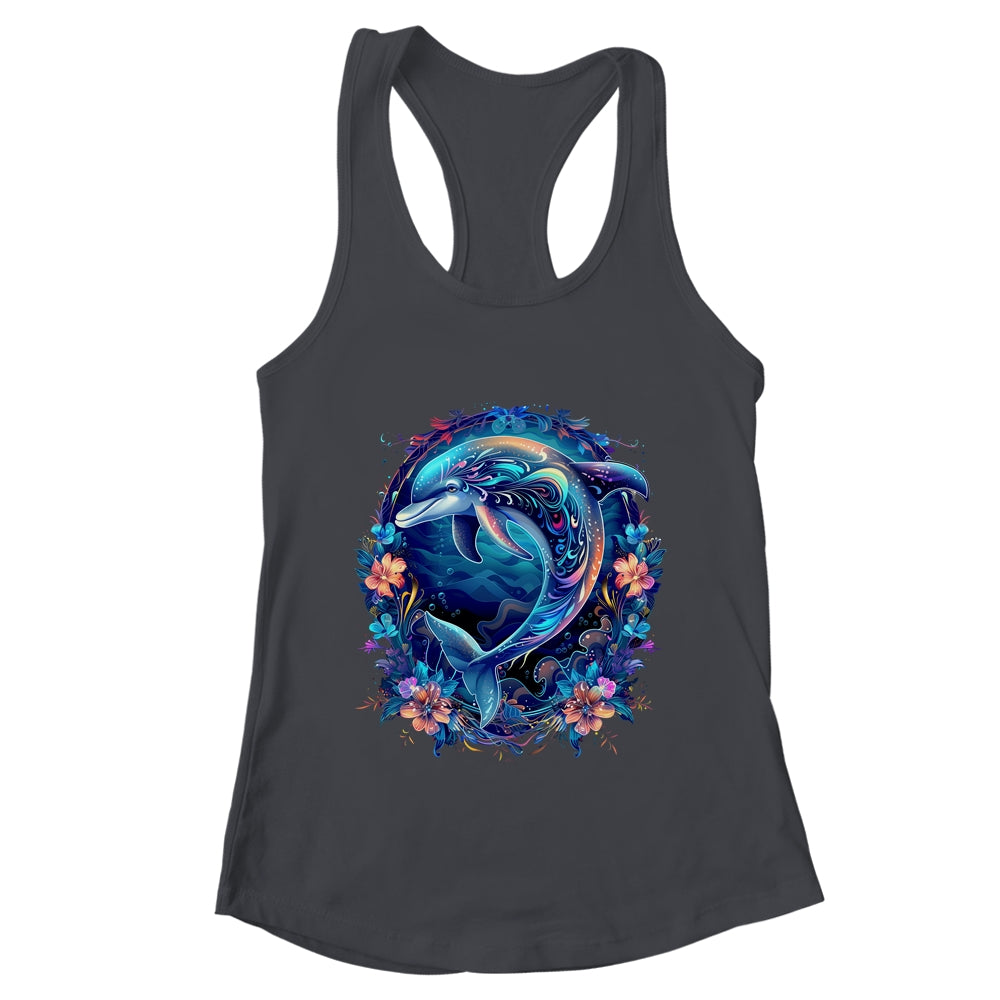 Festive Charming Cute Dolphin Lover Artwork Men Women Kids Shirt & Tank Top | teecentury