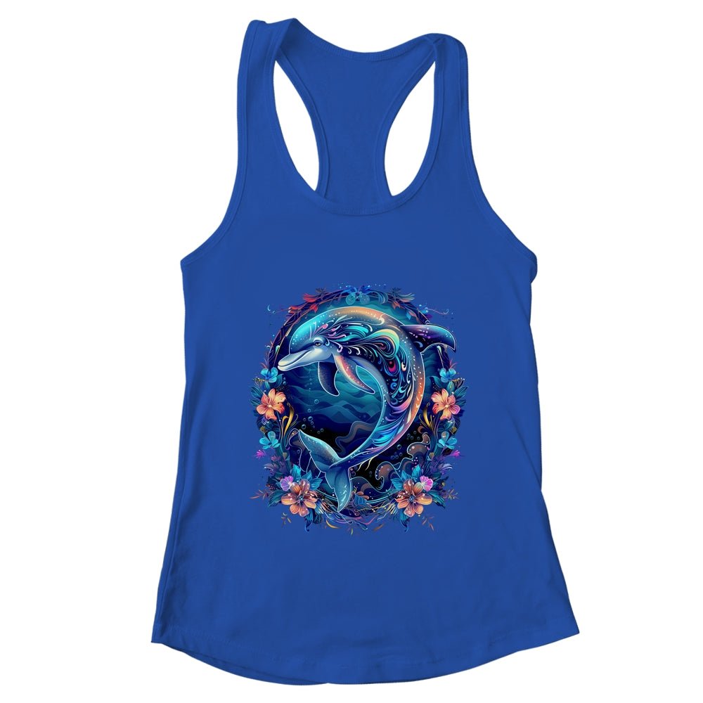 Festive Charming Cute Dolphin Lover Artwork Men Women Kids Shirt & Tank Top | teecentury