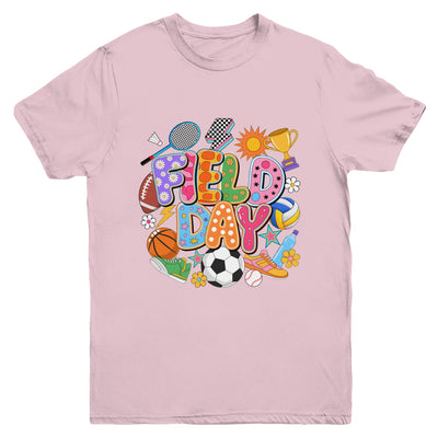 Field Day Fun Day Let The Games Begin Teacher Kids Trip Youth Shirt | teecentury