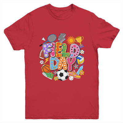 Field Day Fun Day Let The Games Begin Teacher Kids Trip Youth Shirt | teecentury