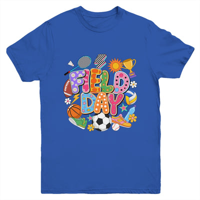 Field Day Fun Day Let The Games Begin Teacher Kids Trip Youth Shirt | teecentury