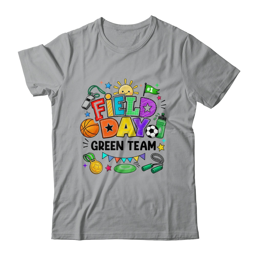 Field Day Green Team Funny For Kids Teacher Field Day Games Shirt & Hoodie | teecentury