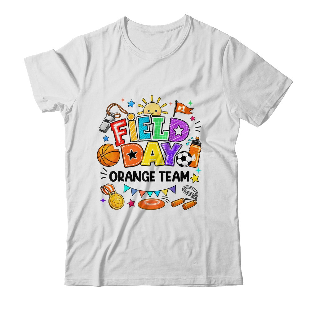 Field Day Orange Team Funny For Kids Teacher Field Day Games Shirt & Hoodie | teecentury