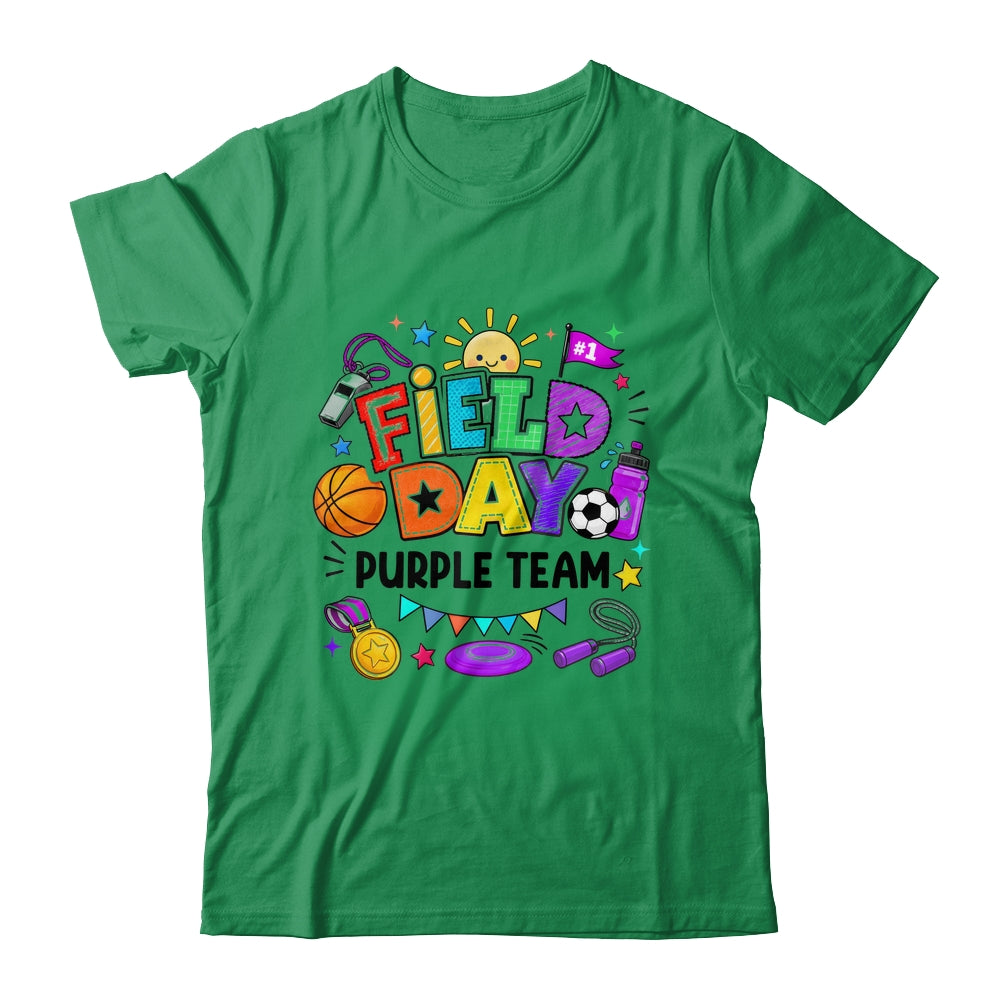 Field Day Purple Team Funny For Kids Teacher Field Day Games Shirt & Hoodie | teecentury