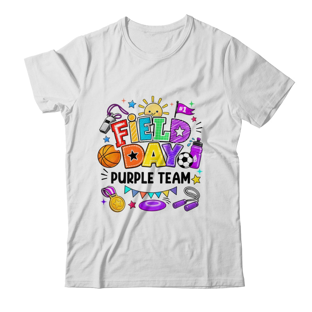 Field Day Purple Team Funny For Kids Teacher Field Day Games Shirt & Hoodie | teecentury