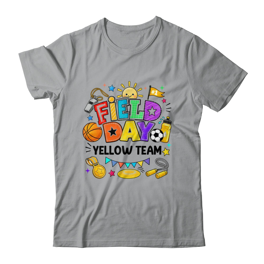 Field Day Yellow Team Funny For Kids Teacher Field Day Games Shirt & Hoodie | teecentury
