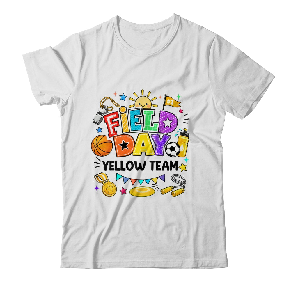 Field Day Yellow Team Funny For Kids Teacher Field Day Games Shirt & Hoodie | teecentury