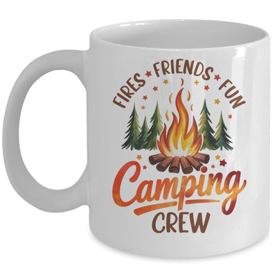 Fires Friends Fun Camping Crew Summer Camp Campfire Vacation Mug | teecentury