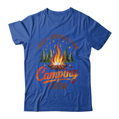 Fires Friends Fun Camping Crew Summer Camp Campfire Vacation Shirt & Tank Top | teecentury