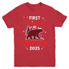 First Christmas As Brother Red Plaid Bear Santa Hat 2025 Youth Shirt | teecentury