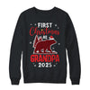 First Christmas As Grandpa Red Plaid Bear Santa Hat 2025 Shirt & Sweatshirt | teecentury