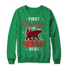 First Christmas As Mommy Red Plaid Bear Santa Hat 2025 Shirt & Sweatshirt | teecentury
