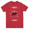 First Christmas As Sister Red Plaid Bear Santa Hat 2025 Youth Shirt | teecentury