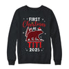 First Christmas As Titi Red Plaid Bear Santa Hat 2025 Shirt & Sweatshirt | teecentury