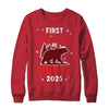 First Christmas As Uncle Red Plaid Bear Santa Hat 2025 Shirt & Sweatshirt | teecentury
