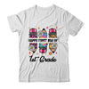 First Day Of 1st Grade Teacher Leopard Pencil Back To School Shirt & Hoodie | teecentury