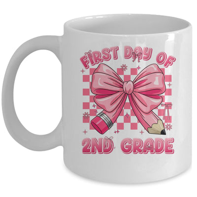 First Day Of 2nd Grade Coquette Back To School Girls Kids Mug | teecentury