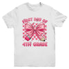 First Day Of 4th Grade Coquette Back To School Girls Kids Youth Shirt | teecentury