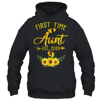 First Time Aunt Est 2024 Sunflower Promoted To Aunt Shirt & Tank Top | teecentury