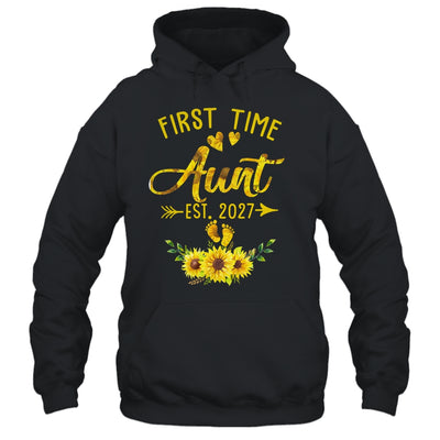 First Time Aunt Est 2027 Sunflower Promoted To Aunt Shirt & Tank Top | teecentury