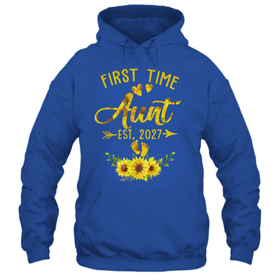 First Time Aunt Est 2027 Sunflower Promoted To Aunt Shirt & Tank Top | teecentury