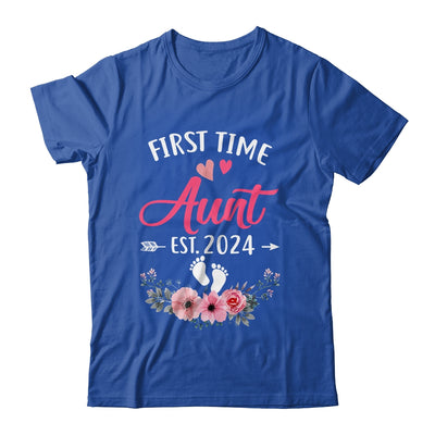 First Time Aunt Promoted To Aunt Est 2024 Mothers Day Shirt & Tank Top | teecentury