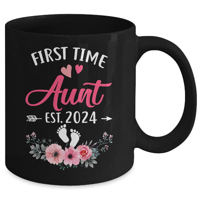 First Time Aunt Promoted To Aunt Est 2024 Mothers Day Mug | teecentury