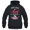 First Time Aunt Promoted To Aunt Est 2024 Mothers Day Shirt & Tank Top | teecentury