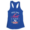 First Time Aunt Promoted To Aunt Est 2024 Mothers Day Shirt & Tank Top | teecentury