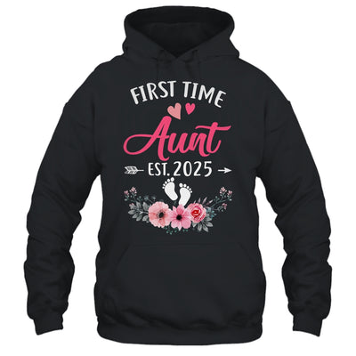 First Time Aunt Promoted To Aunt Est 2025 Mothers Day Shirt & Hoodie | teecentury