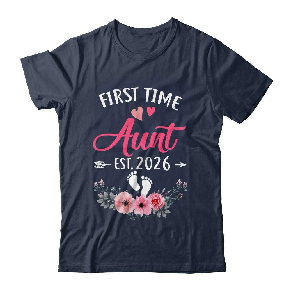 First Time Aunt Promoted To Aunt Est 2026 Mothers Day Shirt & Tank Top | teecentury