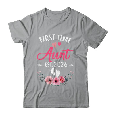 First Time Aunt Promoted To Aunt Est 2026 Mothers Day Shirt & Tank Top | teecentury