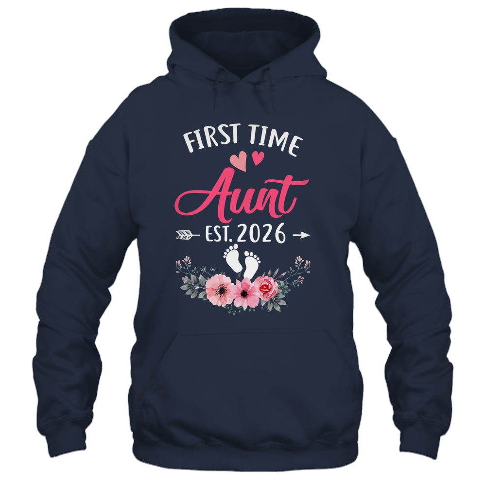 First Time Aunt Promoted To Aunt Est 2026 Mothers Day Shirt & Tank Top | teecentury