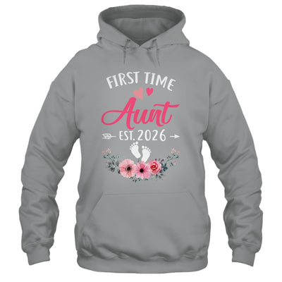 First Time Aunt Promoted To Aunt Est 2026 Mothers Day Shirt & Tank Top | teecentury