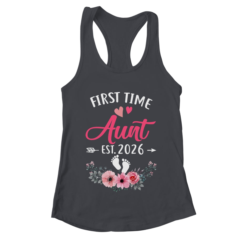 First Time Aunt Promoted To Aunt Est 2026 Mothers Day Shirt & Tank Top | teecentury