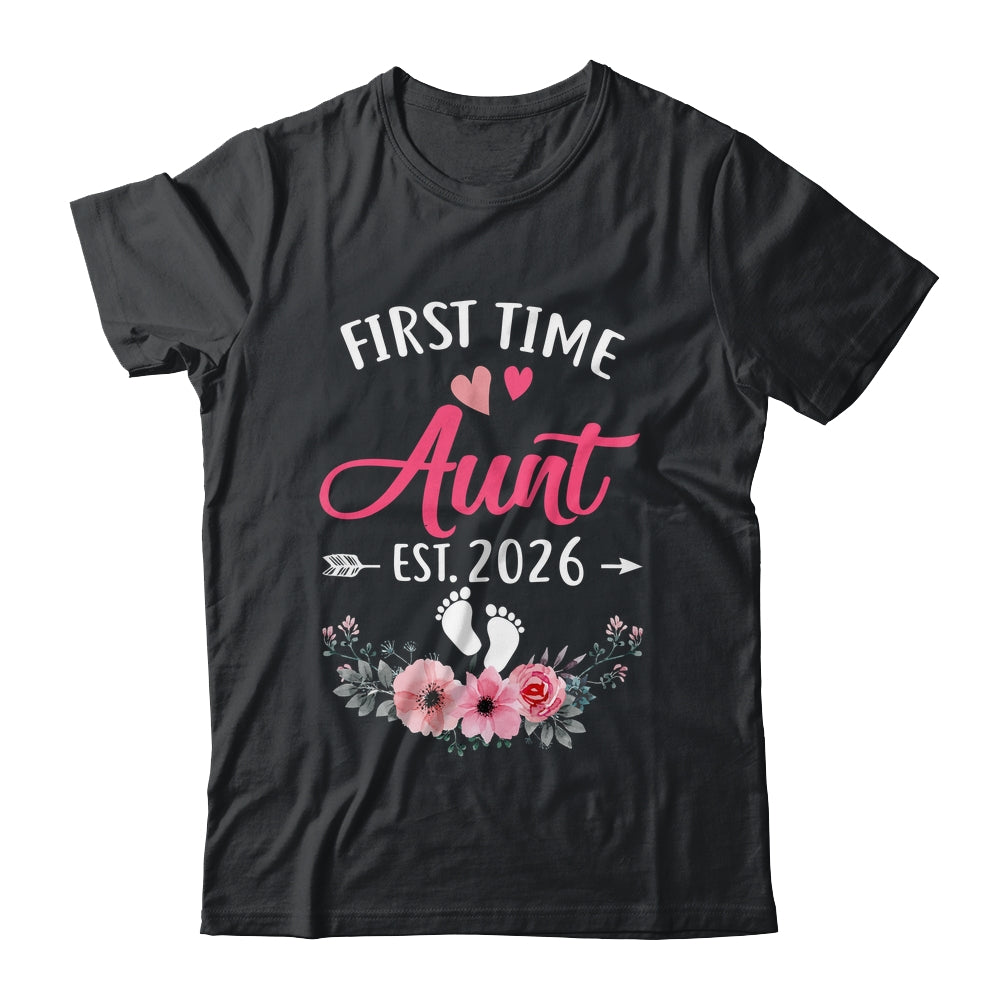 First Time Aunt Promoted To Aunt Est 2027 Mothers Day Shirt & Tank Top | teecentury