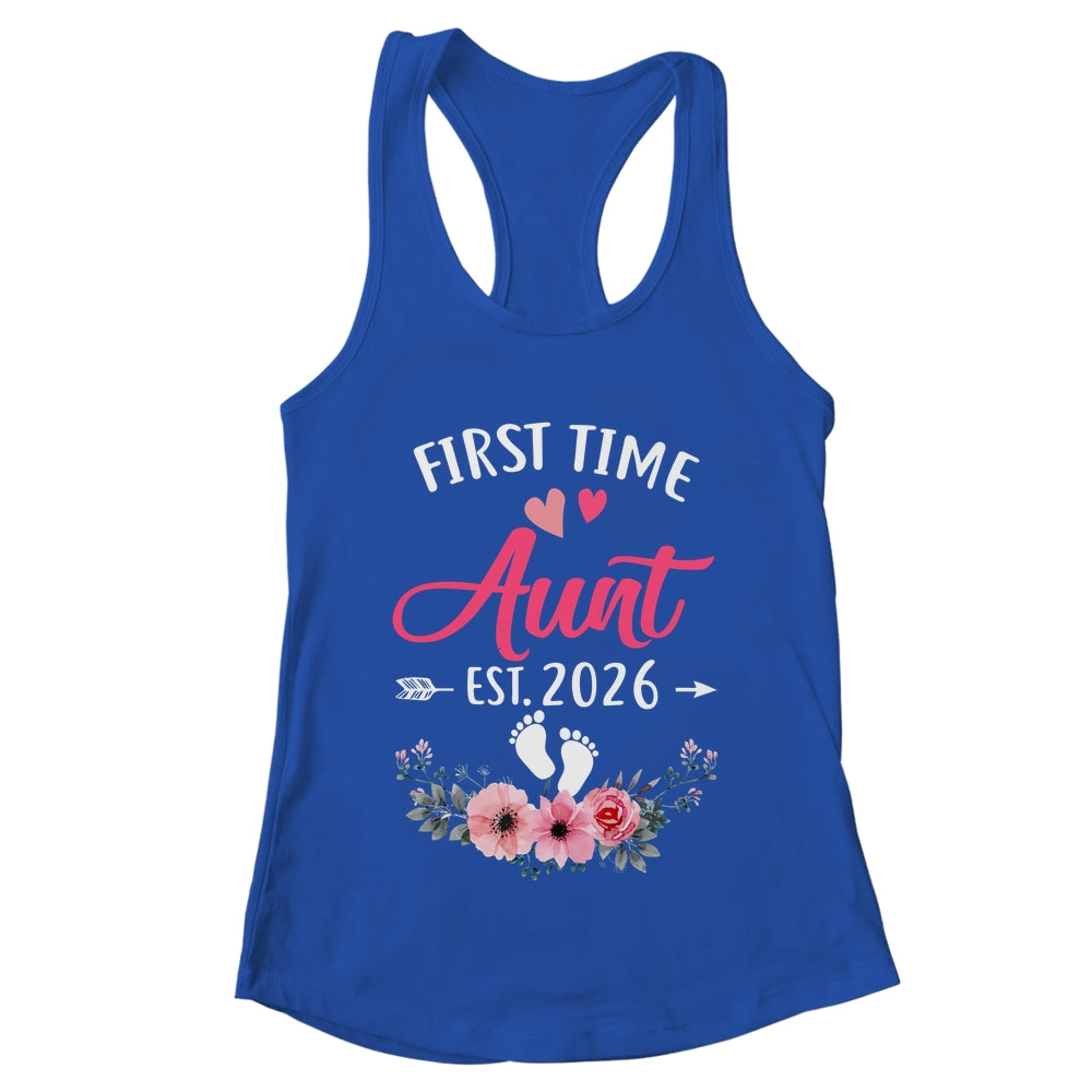 First Time Aunt Promoted To Aunt Est 2027 Mothers Day Shirt & Tank Top | teecentury