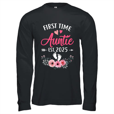 First Time Auntie Promoted To Auntie Est 2025 Mothers Day Shirt & Hoodie | teecentury