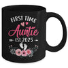 First Time Auntie Promoted To Auntie Est 2025 Mothers Day Mug | teecentury