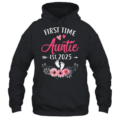 First Time Auntie Promoted To Auntie Est 2025 Mothers Day Shirt & Hoodie | teecentury