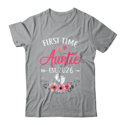 First Time Auntie Promoted To Auntie Est 2026 Mothers Day Shirt & Tank Top | teecentury