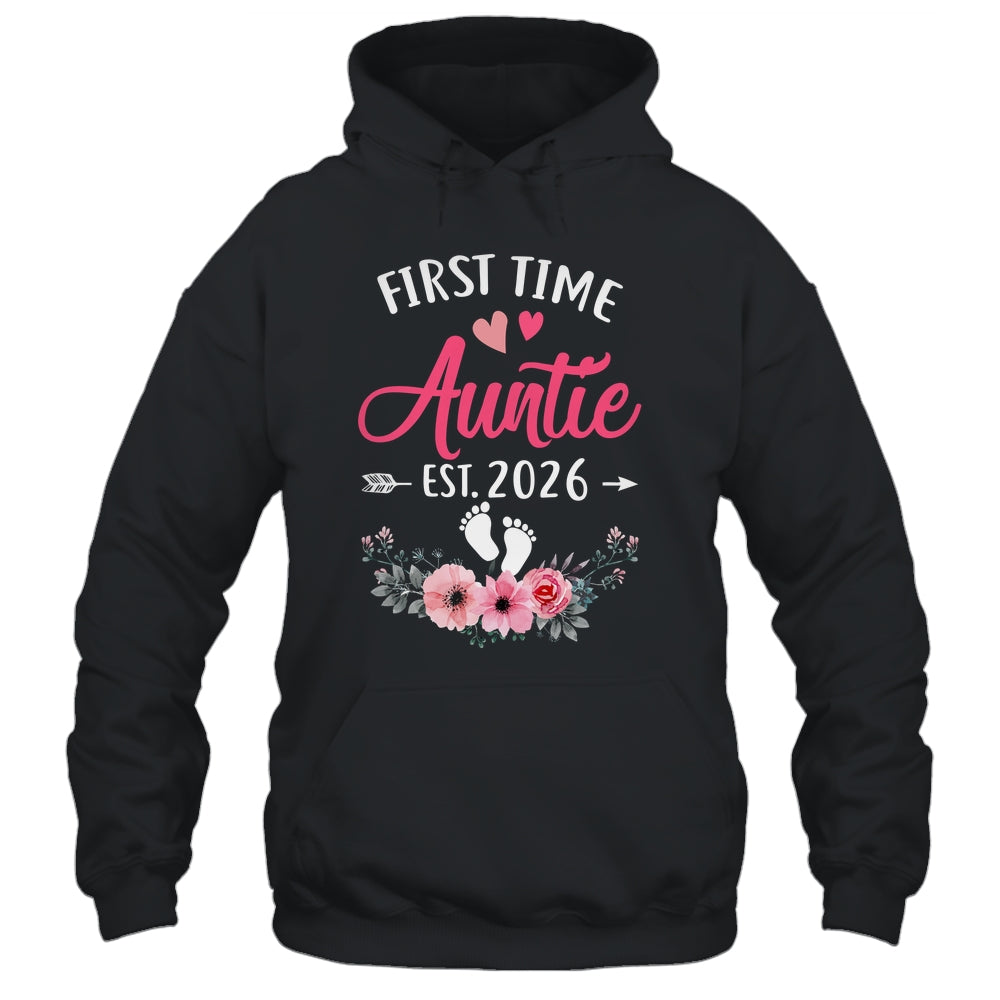 First Time Auntie Promoted To Auntie Est 2026 Mothers Day Shirt & Tank Top | teecentury