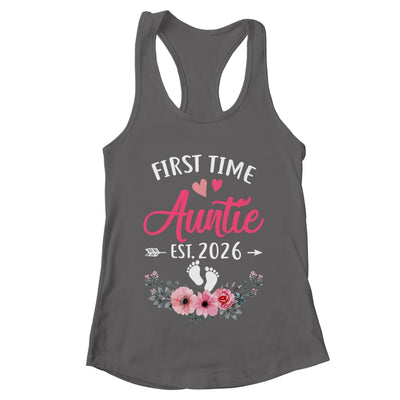 First Time Auntie Promoted To Auntie Est 2026 Mothers Day Shirt & Tank Top | teecentury