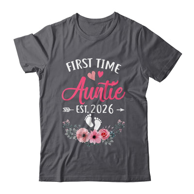 First Time Auntie Promoted To Auntie Est 2027 Mothers Day Shirt & Tank Top | teecentury