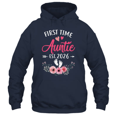 First Time Auntie Promoted To Auntie Est 2027 Mothers Day Shirt & Tank Top | teecentury